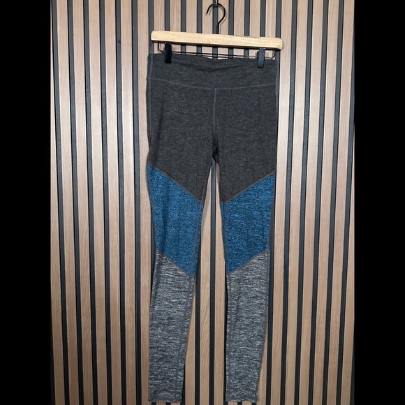 Free People Leggings Small Gray Pull On Intuition Pants Heather Colorblock - Picture 1 of 10